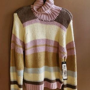 New Retro brand  turtleneck sweater size L
